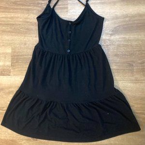 **Sold**Black Sleeveless Mini Dress Size S